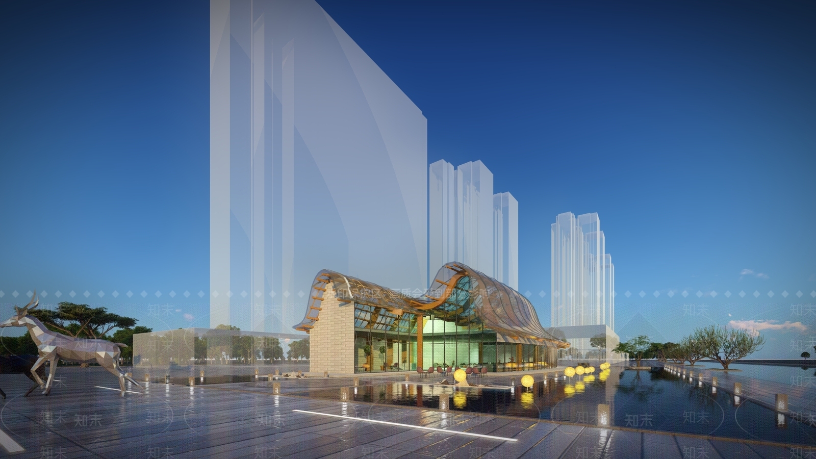 现代小公建SU模型下载【ID:391354706】