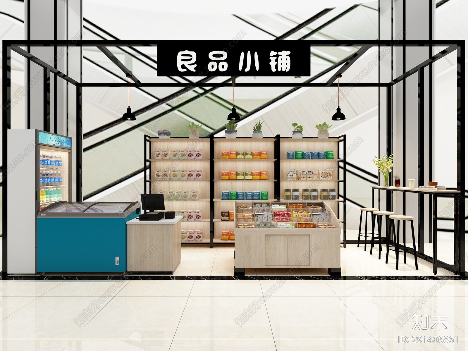 北欧零食店3D模型下载【ID:291406861】