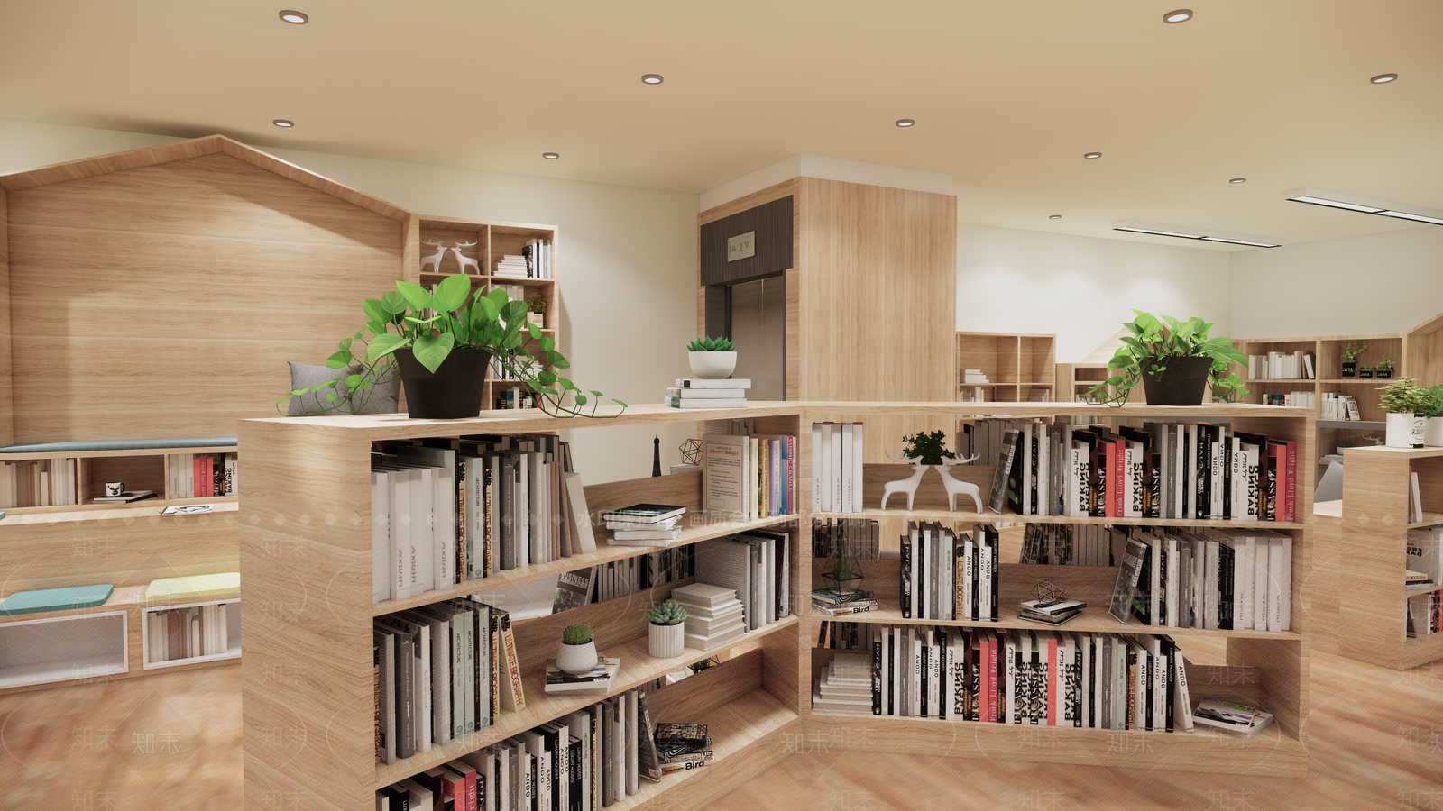 现代书店SU模型下载【ID:691420400】
