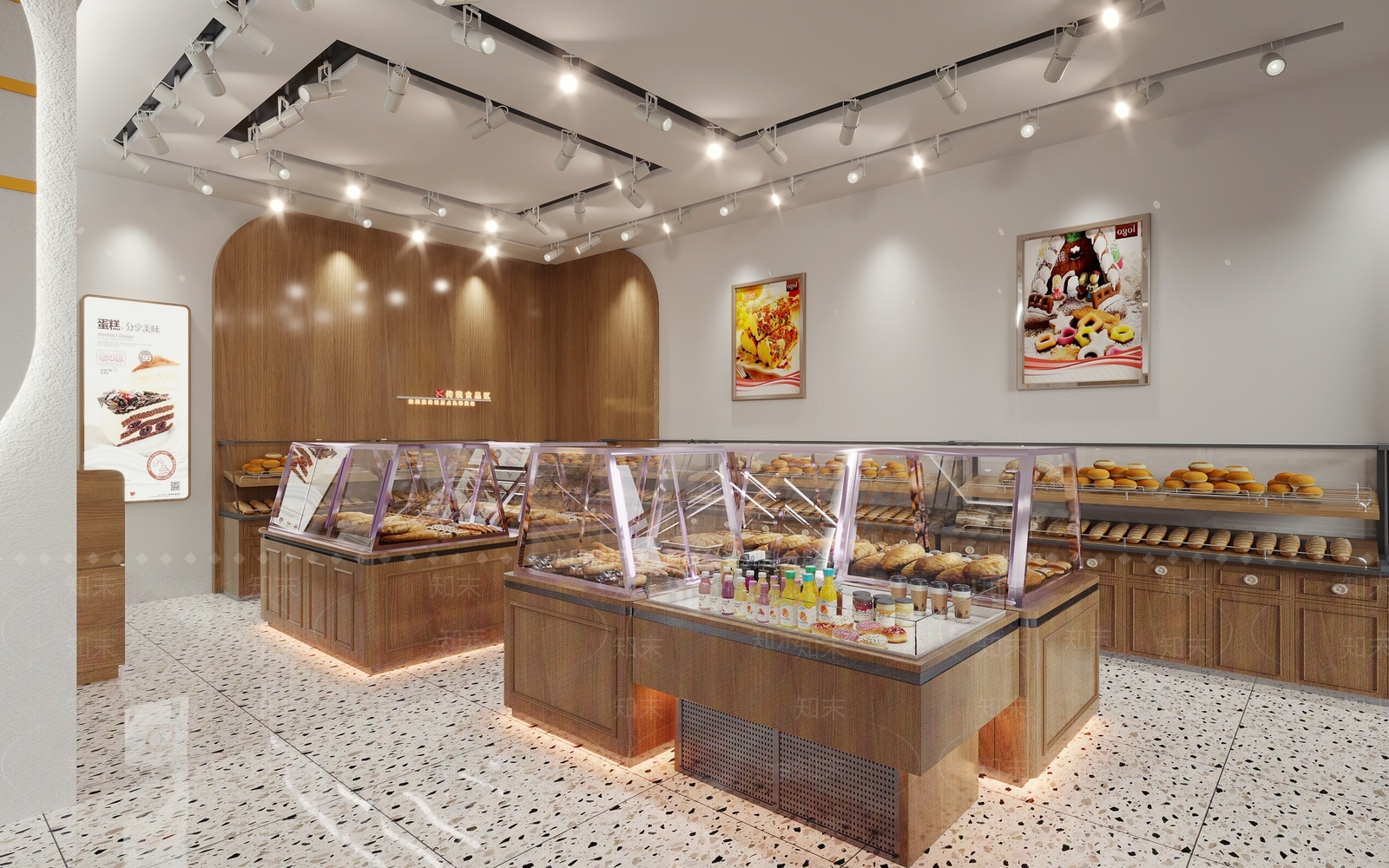 现代甜品面包店3D模型下载【ID:291425799】