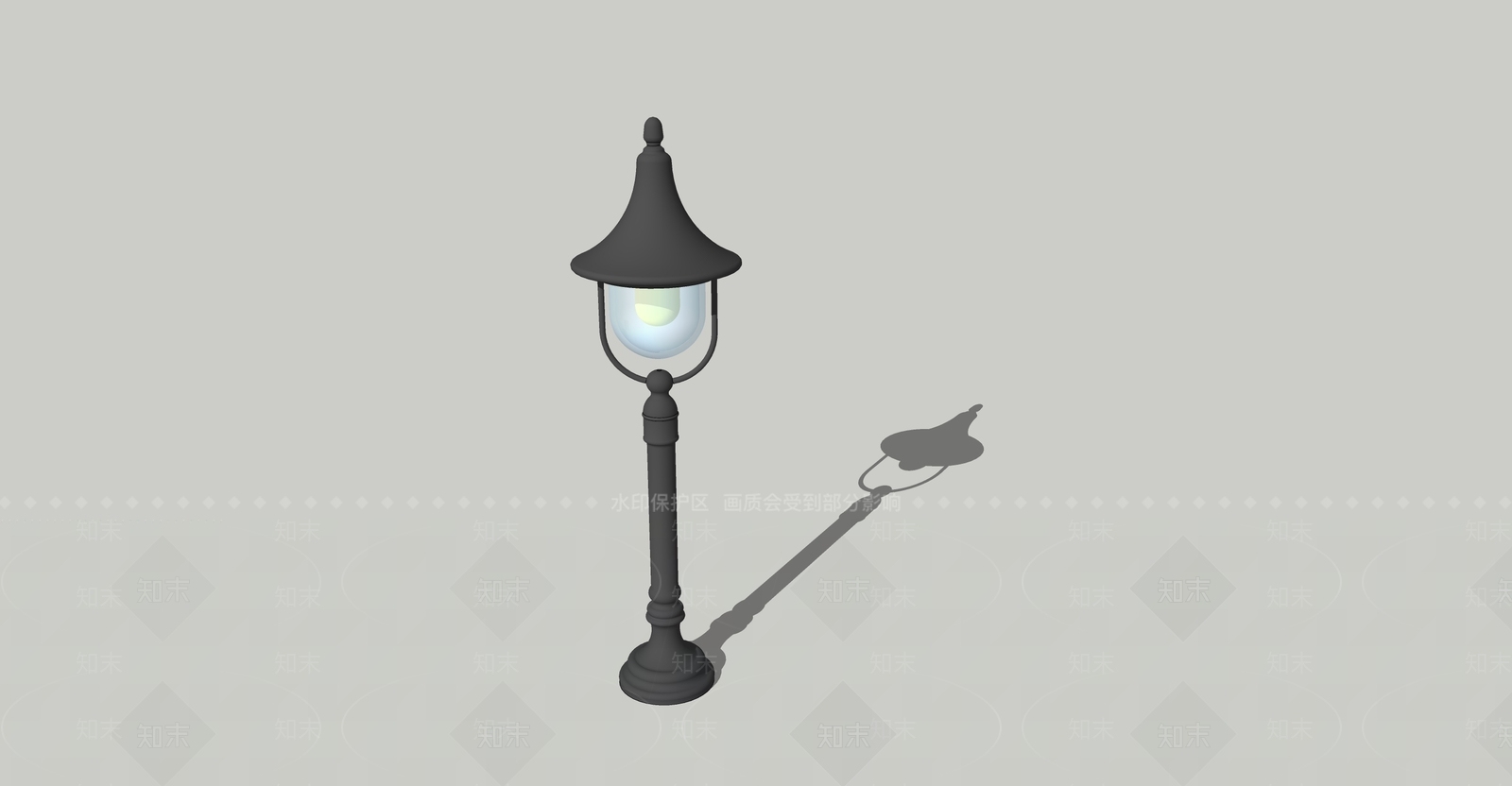 欧式路灯SU模型下载【ID:391500587】