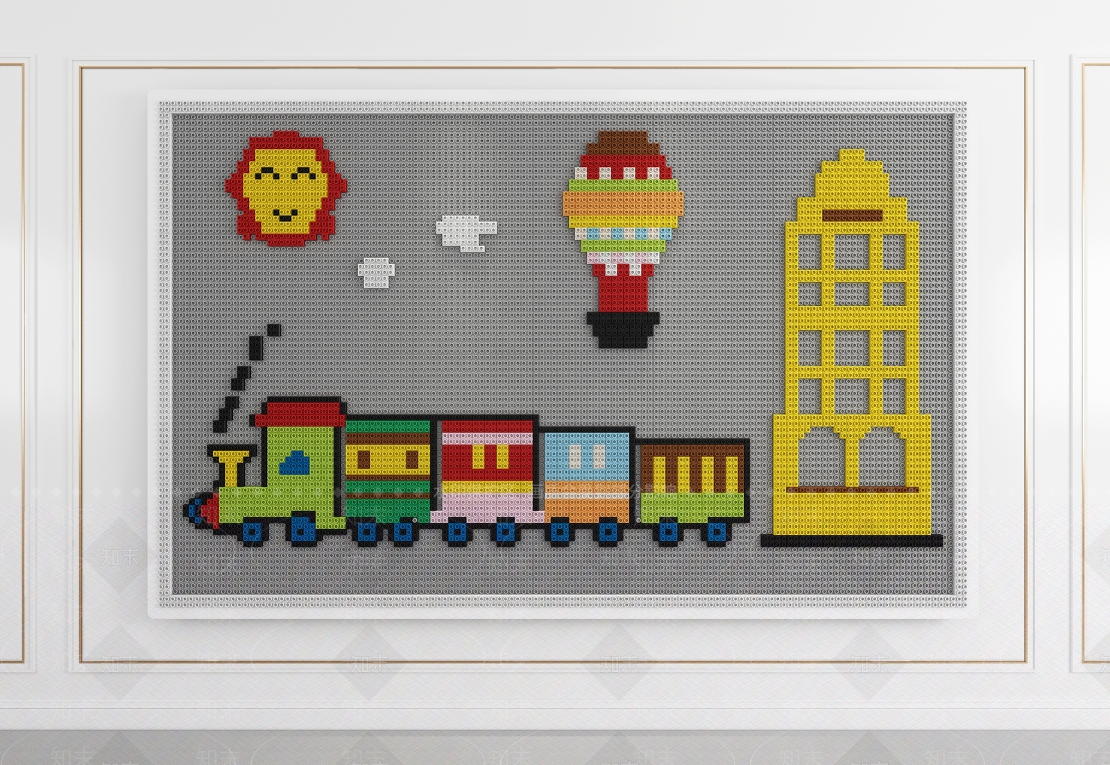 现代乐高积木3D模型下载【ID:991518893】