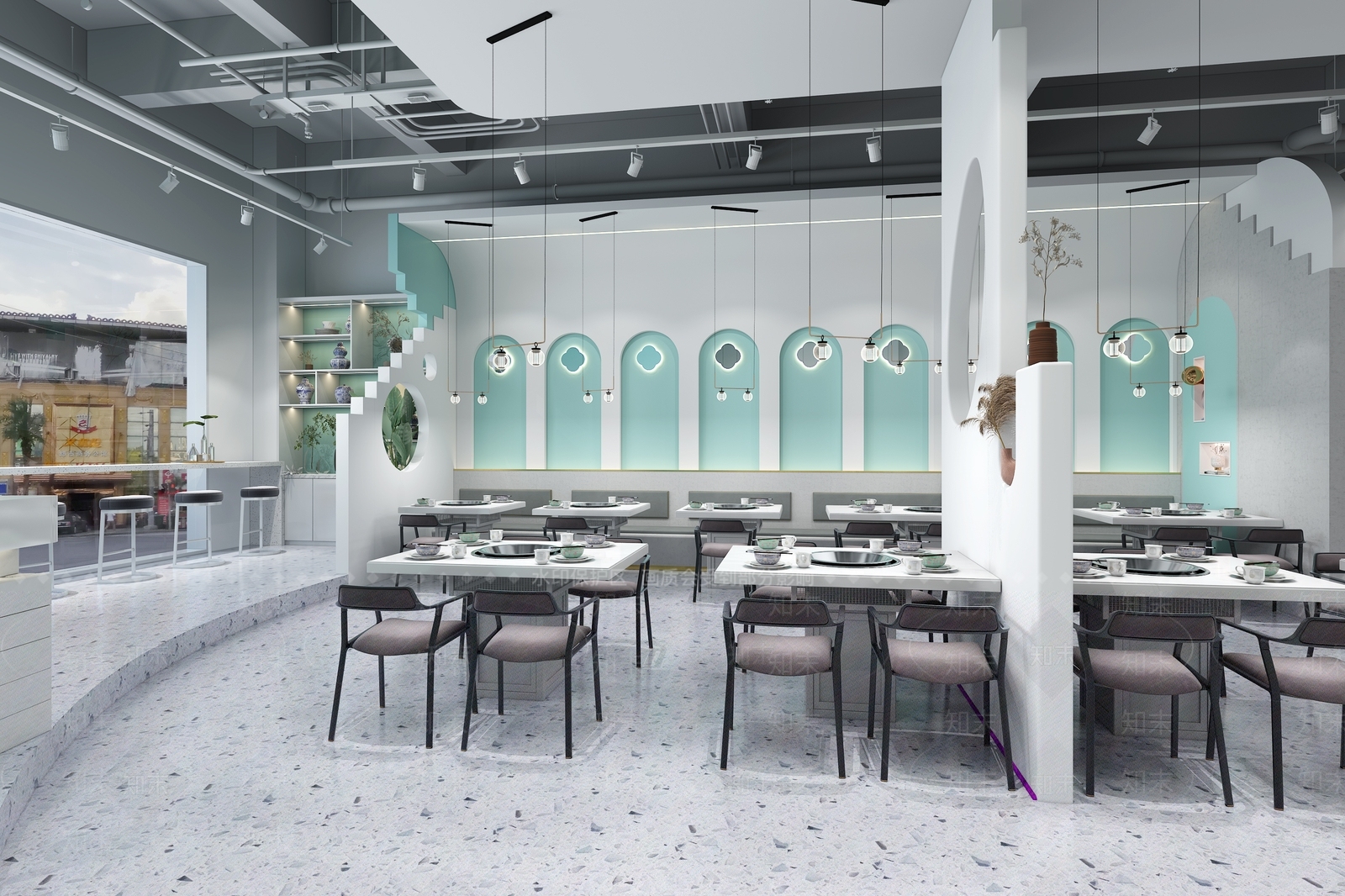 现代火锅店3D模型下载【ID:391532293】