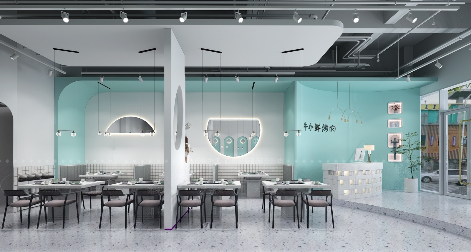 现代火锅店3D模型下载【ID:391532293】