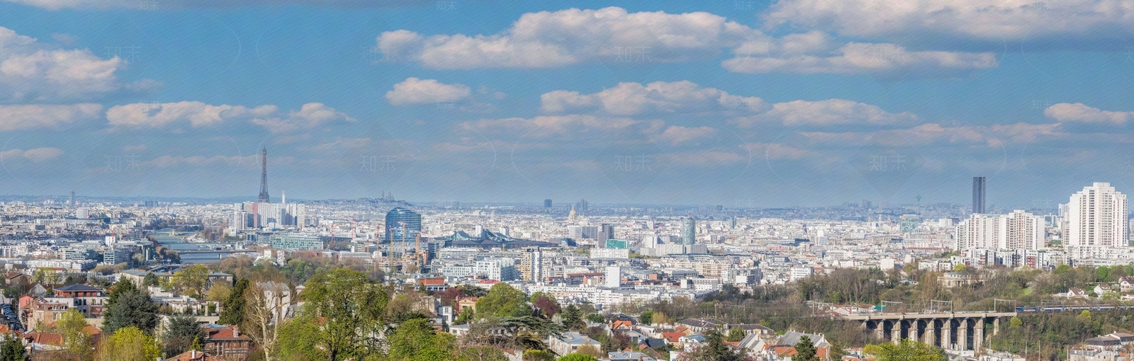 城市蓝天白云外景图贴图下载