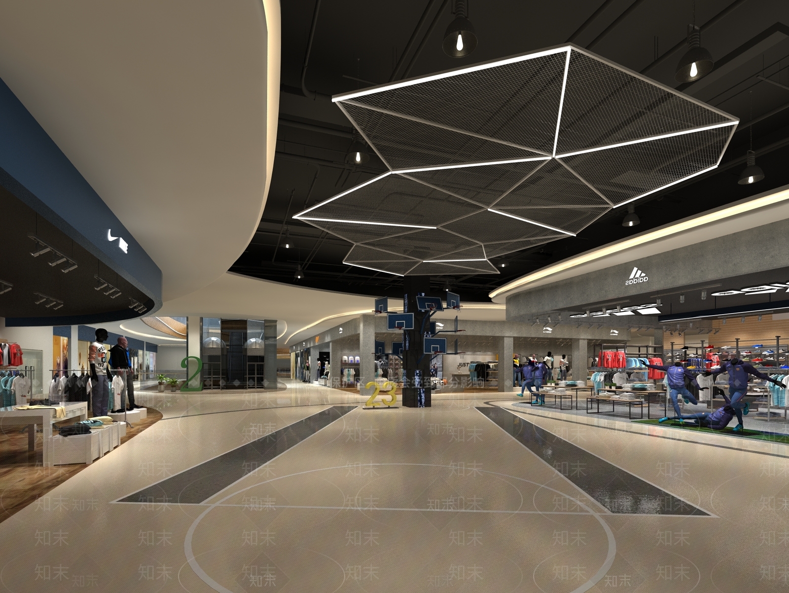 现代商场3D模型下载【ID:291599954】