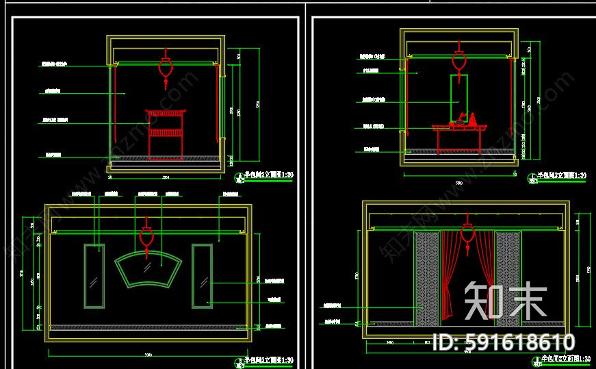 会所cad施工图下载【ID:591618610】