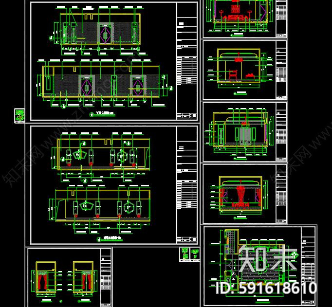会所cad施工图下载【ID:591618610】