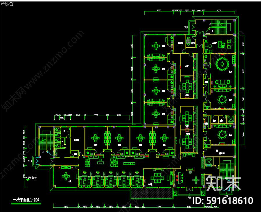 会所cad施工图下载【ID:591618610】