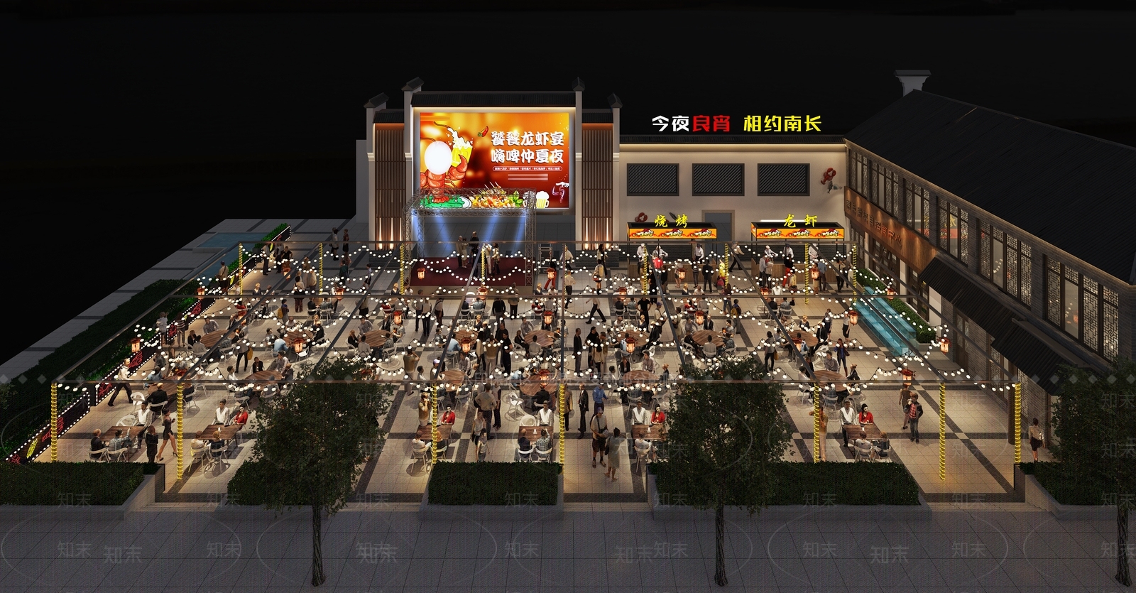 工业风广场鸟瞰规划3D模型下载【ID:891619954】