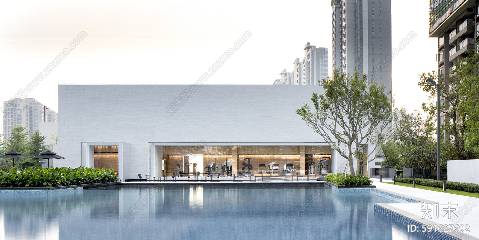 休闲会所cad施工图下载【ID:591627692】