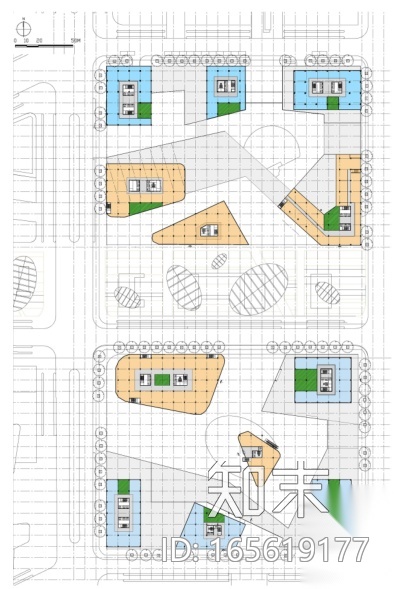 [上海]现代风格低碳城市综合体建筑设计方案文本cad施工图下载【ID:165619177】