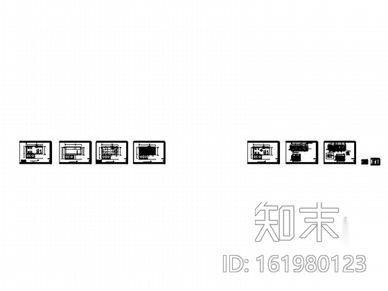 知名酒店美发室装修图cad施工图下载【ID:161980123】