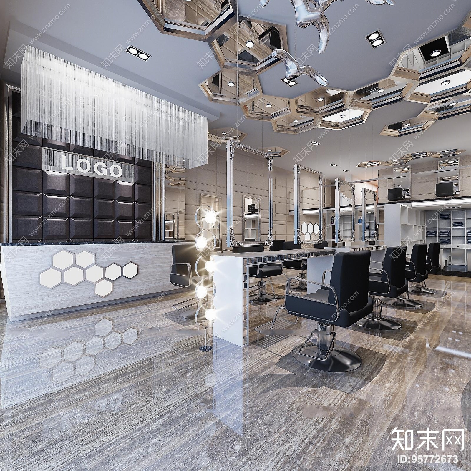 现代理发店3D模型下载【ID:95772673】