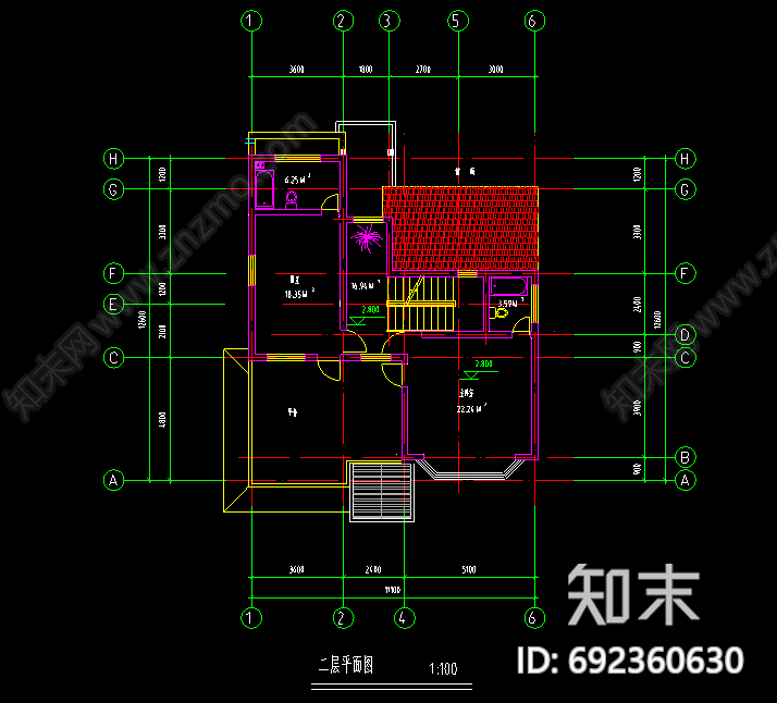 新中式别墅施工图下载【ID:692360630】