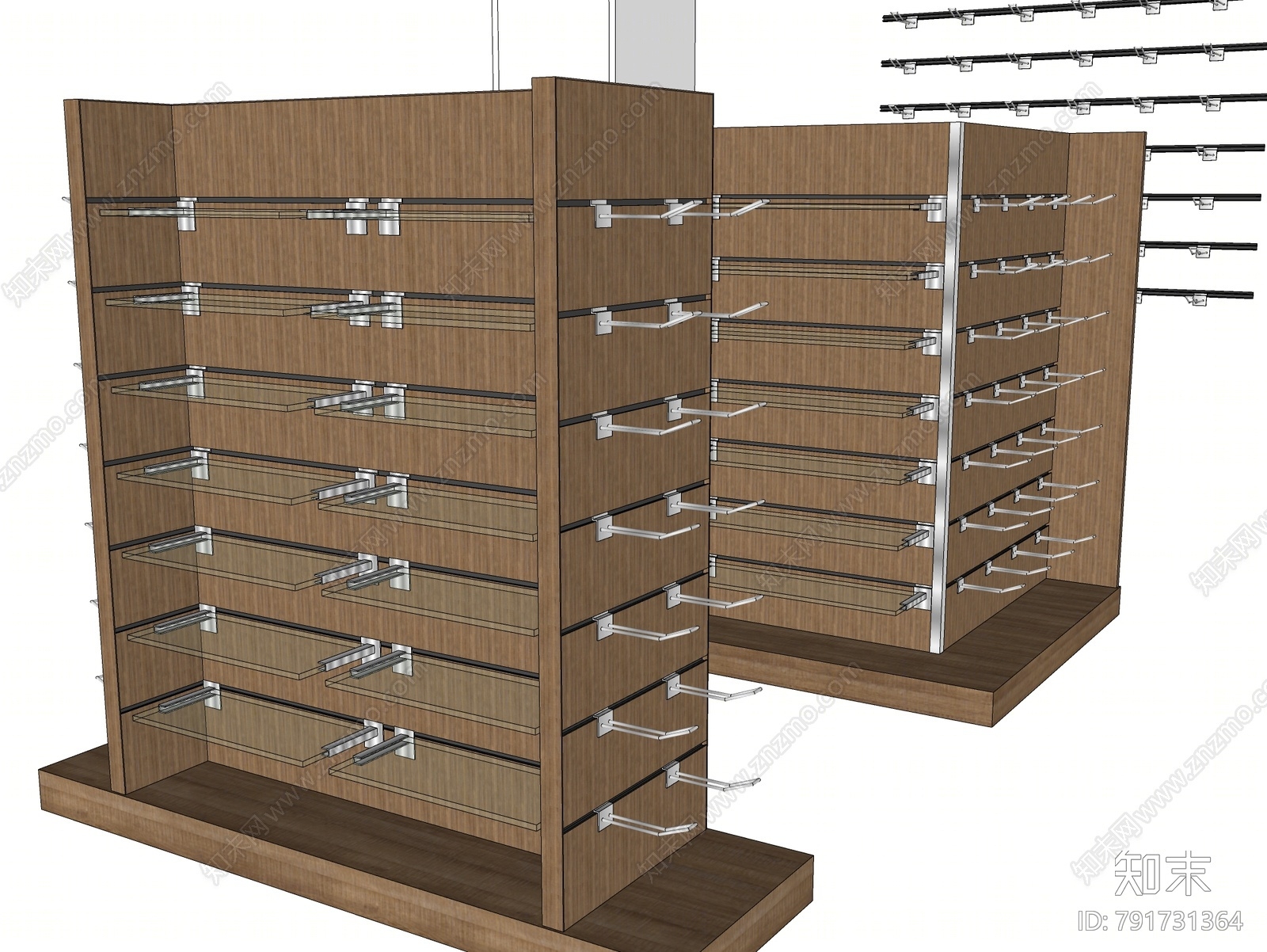 现代货架SU模型下载【ID:791731364】
