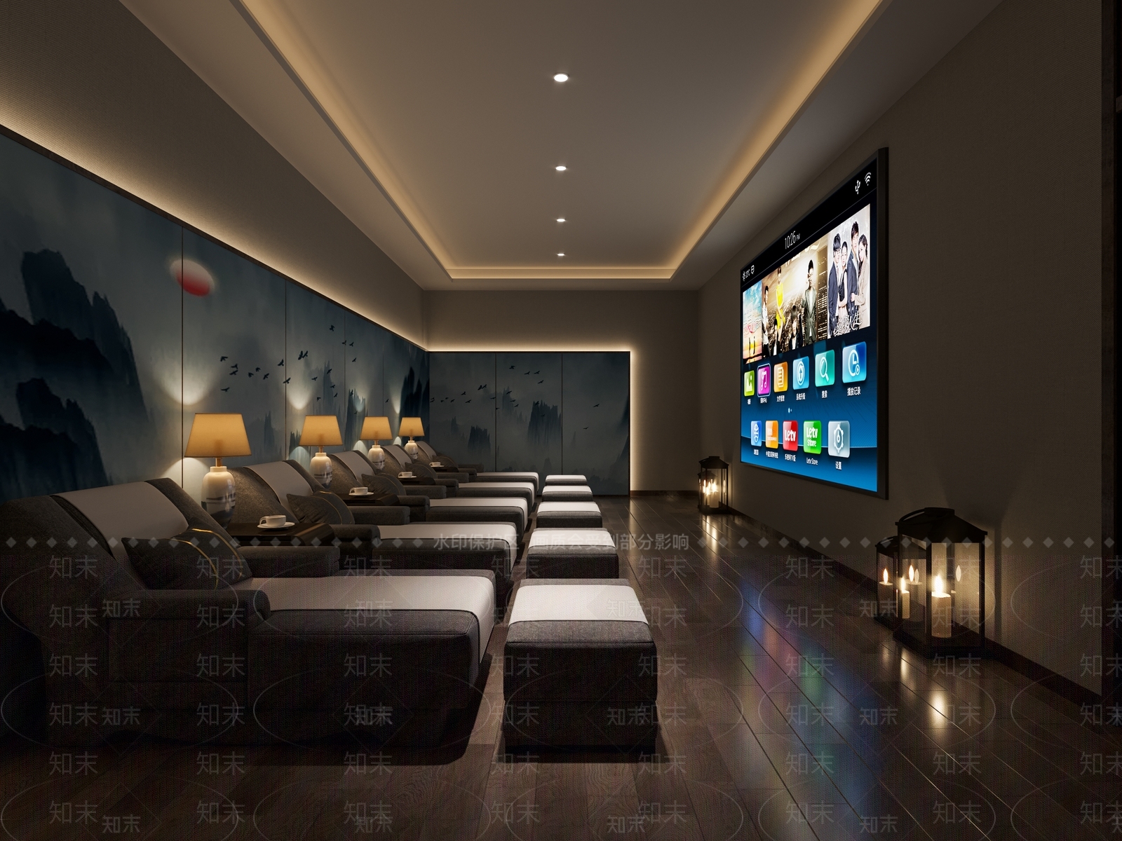 新中式足浴会所3D模型下载【ID:791758198】