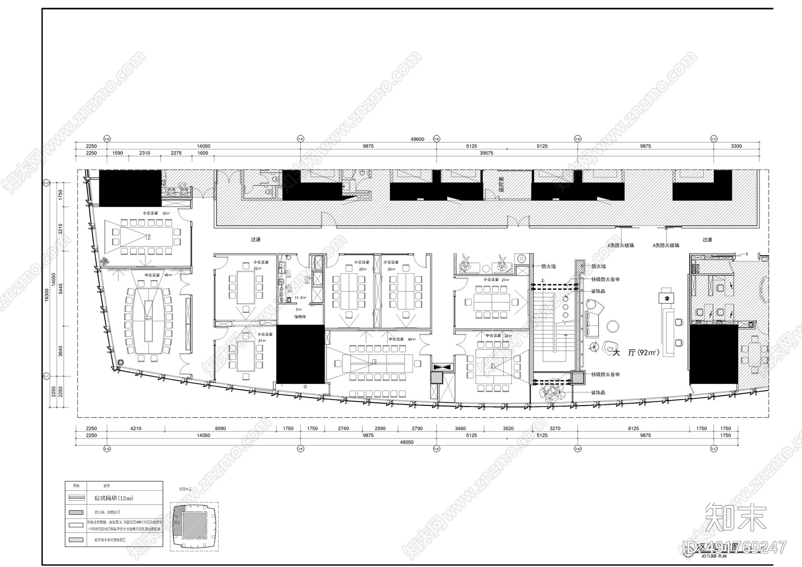 办公室施工图下载【ID:491769247】