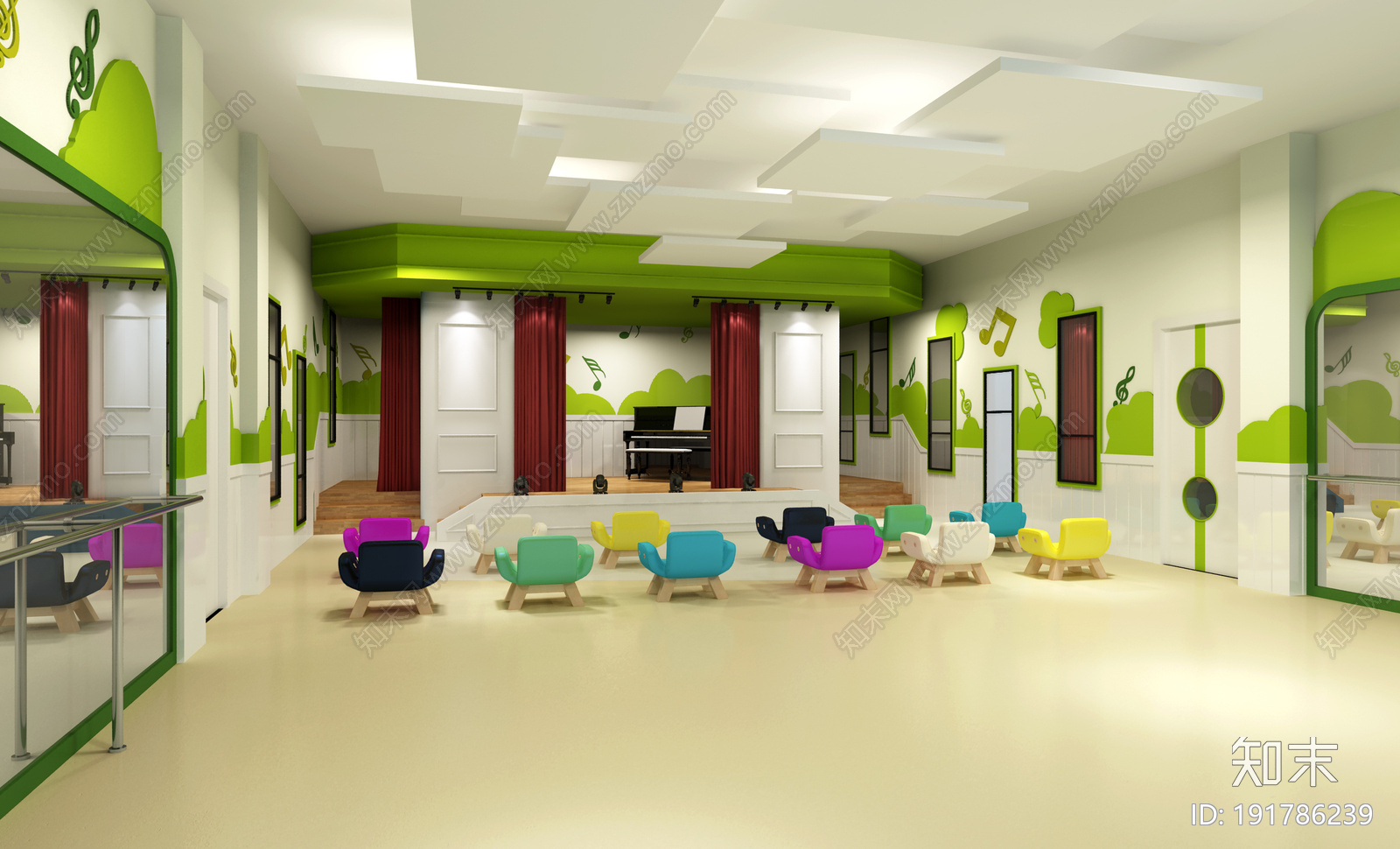 幼儿园cad施工图下载【ID:191786239】