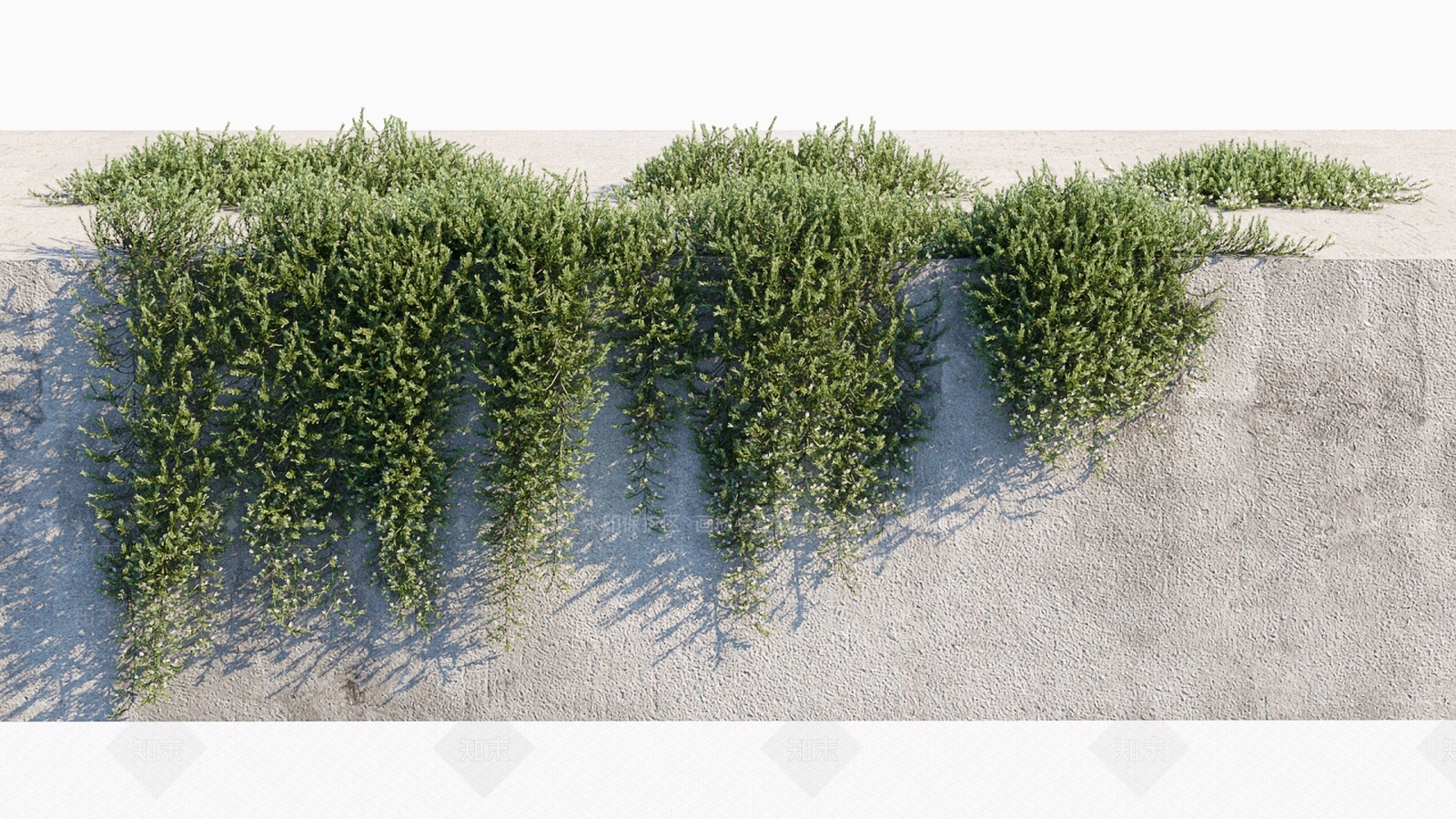 现代绿植墙3D模型下载【ID:491788205】