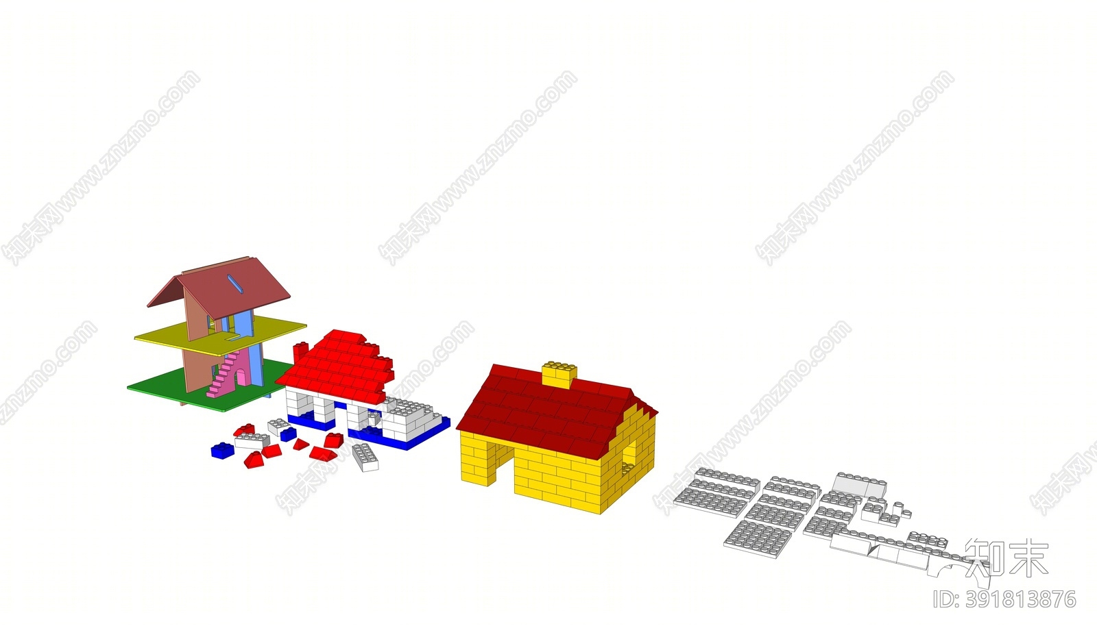 现代积木SU模型下载【ID:391813876】