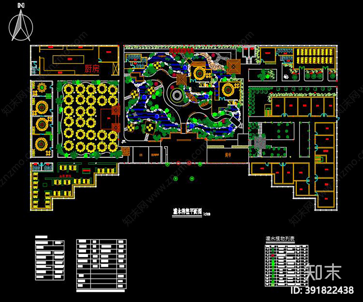 餐厅cad施工图下载【ID:391822438】