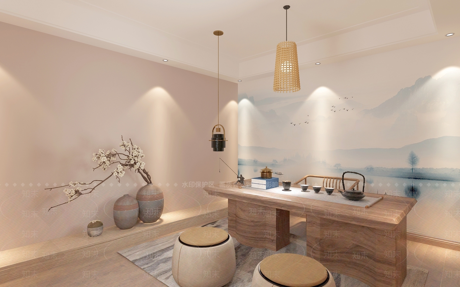 新中式活动中心3D模型下载【ID:991829949】