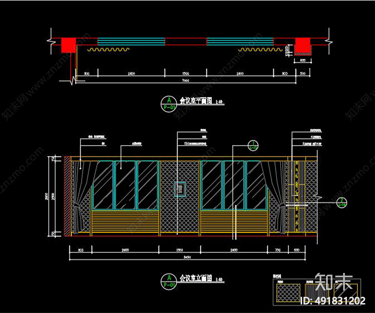 会议场馆cad施工图下载【ID:491831202】