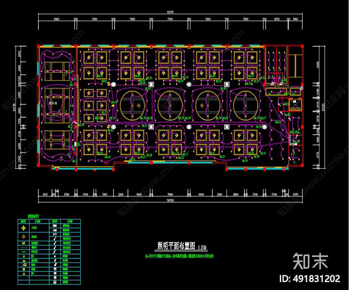 会议场馆cad施工图下载【ID:491831202】