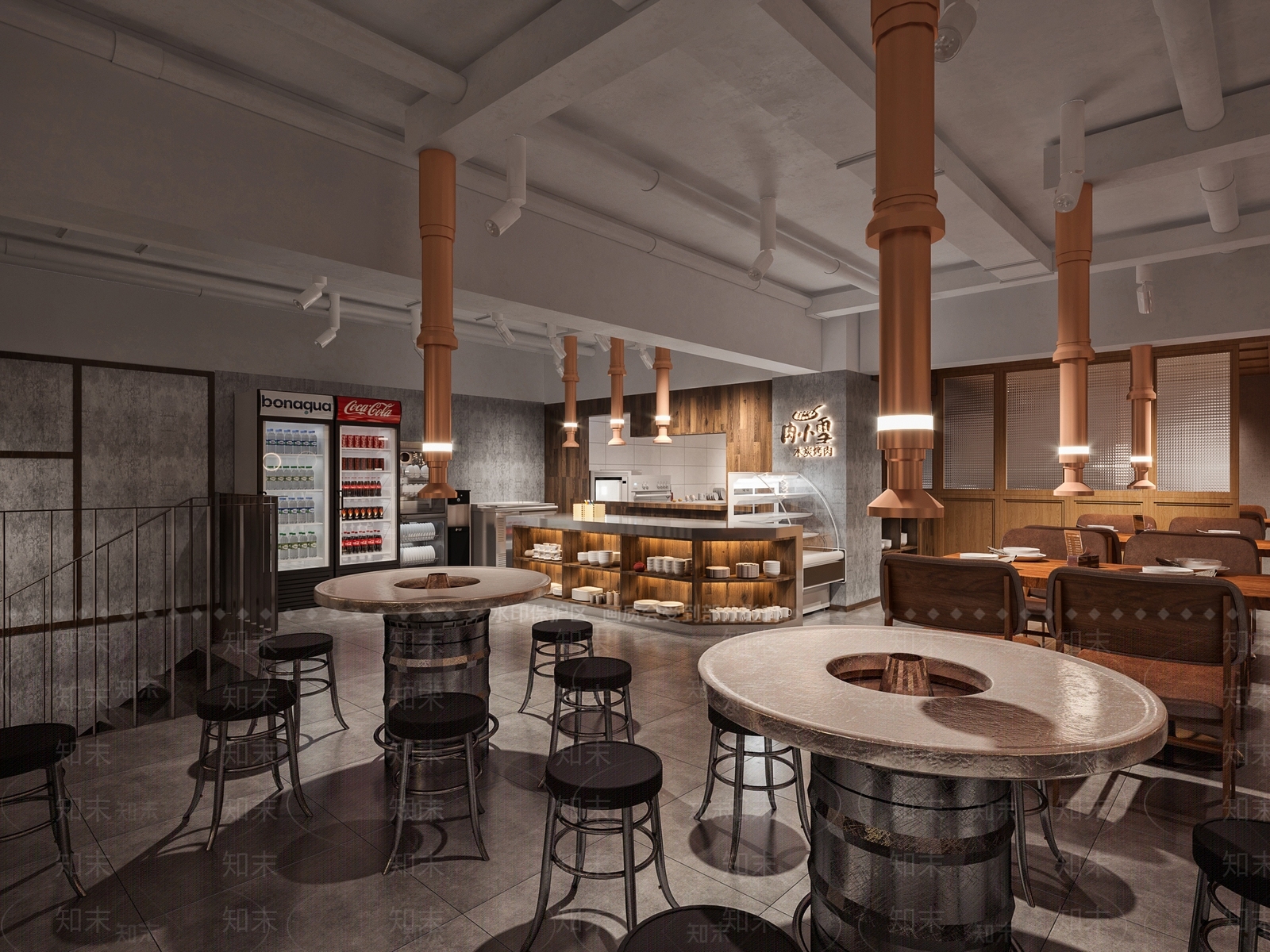 现代火锅店3D模型下载【ID:391834295】