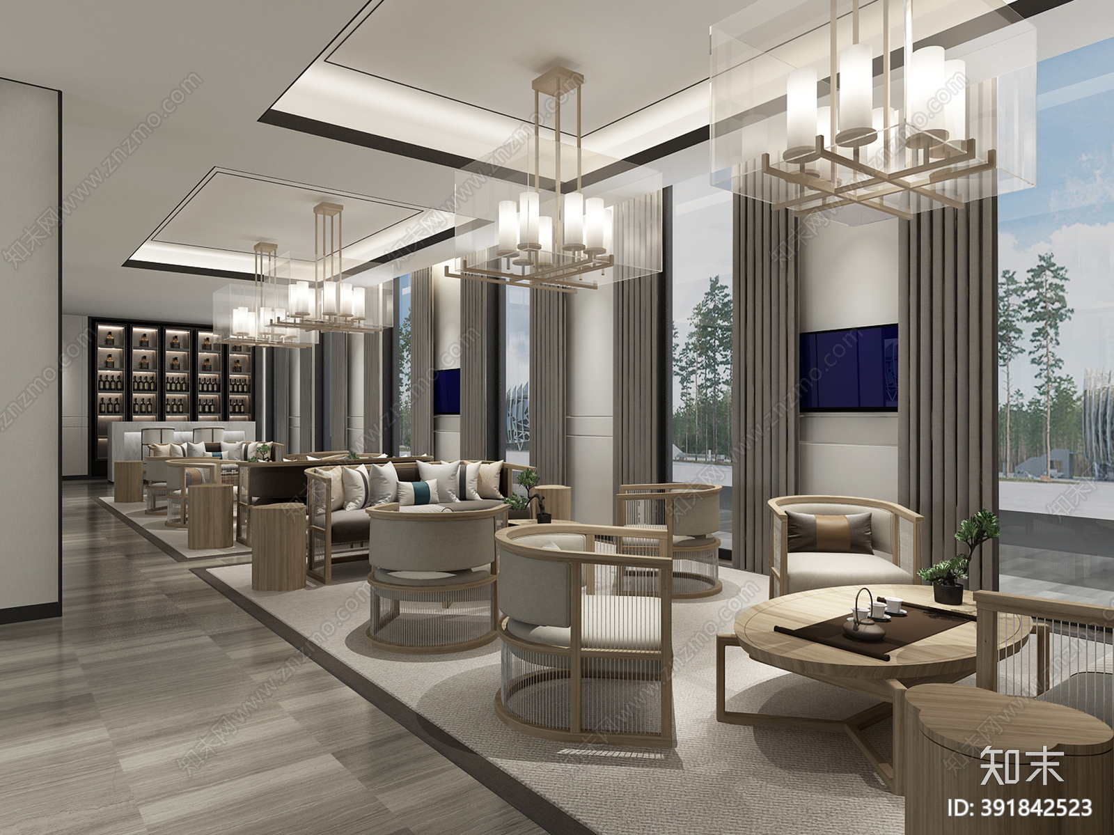 售楼处cad施工图下载【ID:391842523】