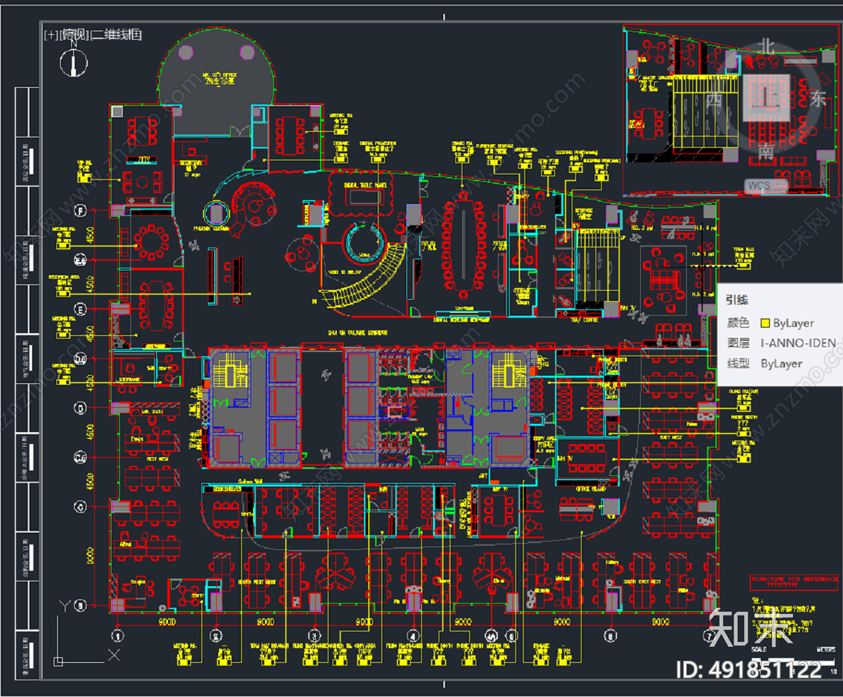 办公室cad施工图下载【ID:491851122】