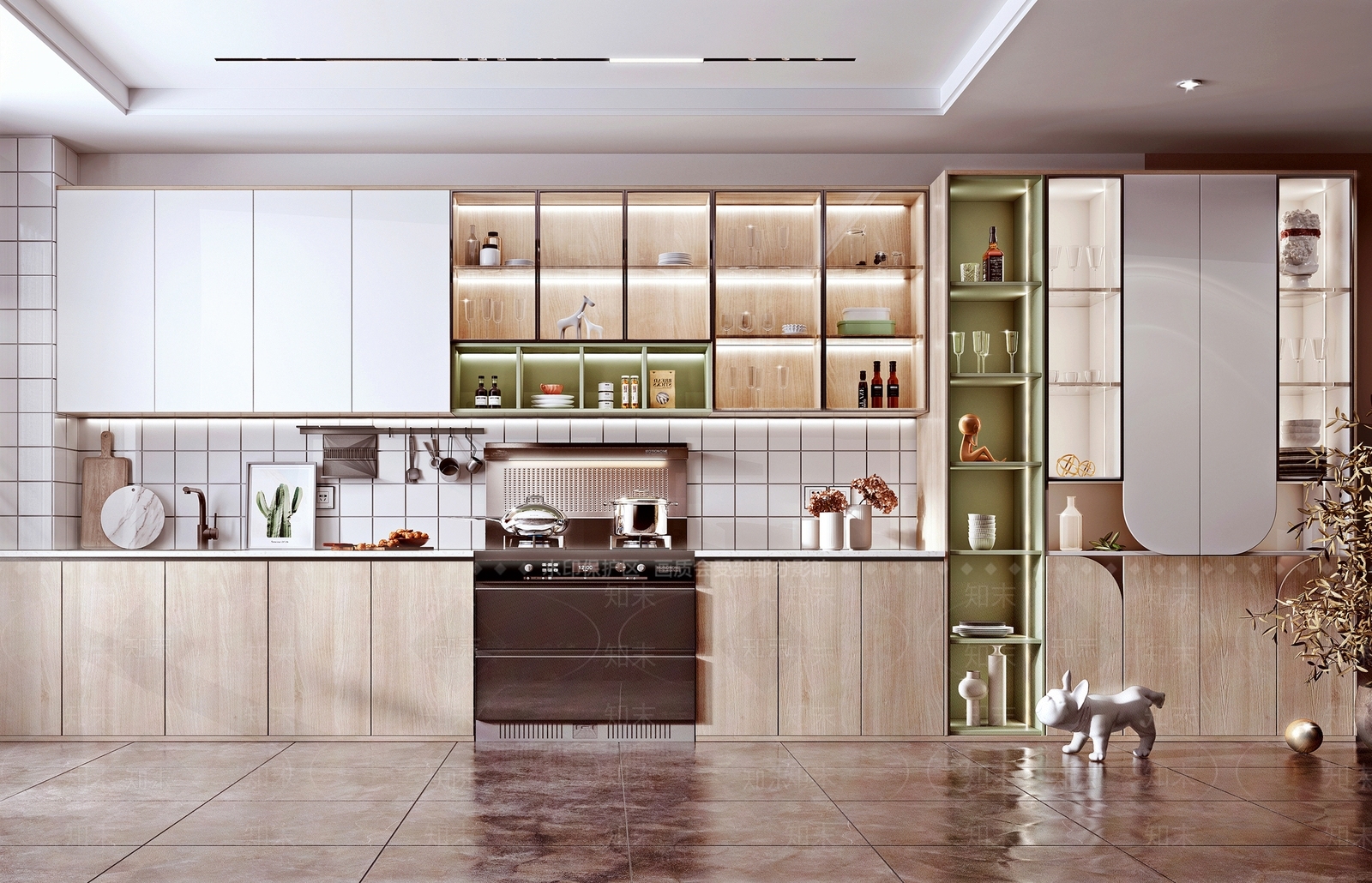 北欧橱柜组合3D模型下载【ID:291912135】