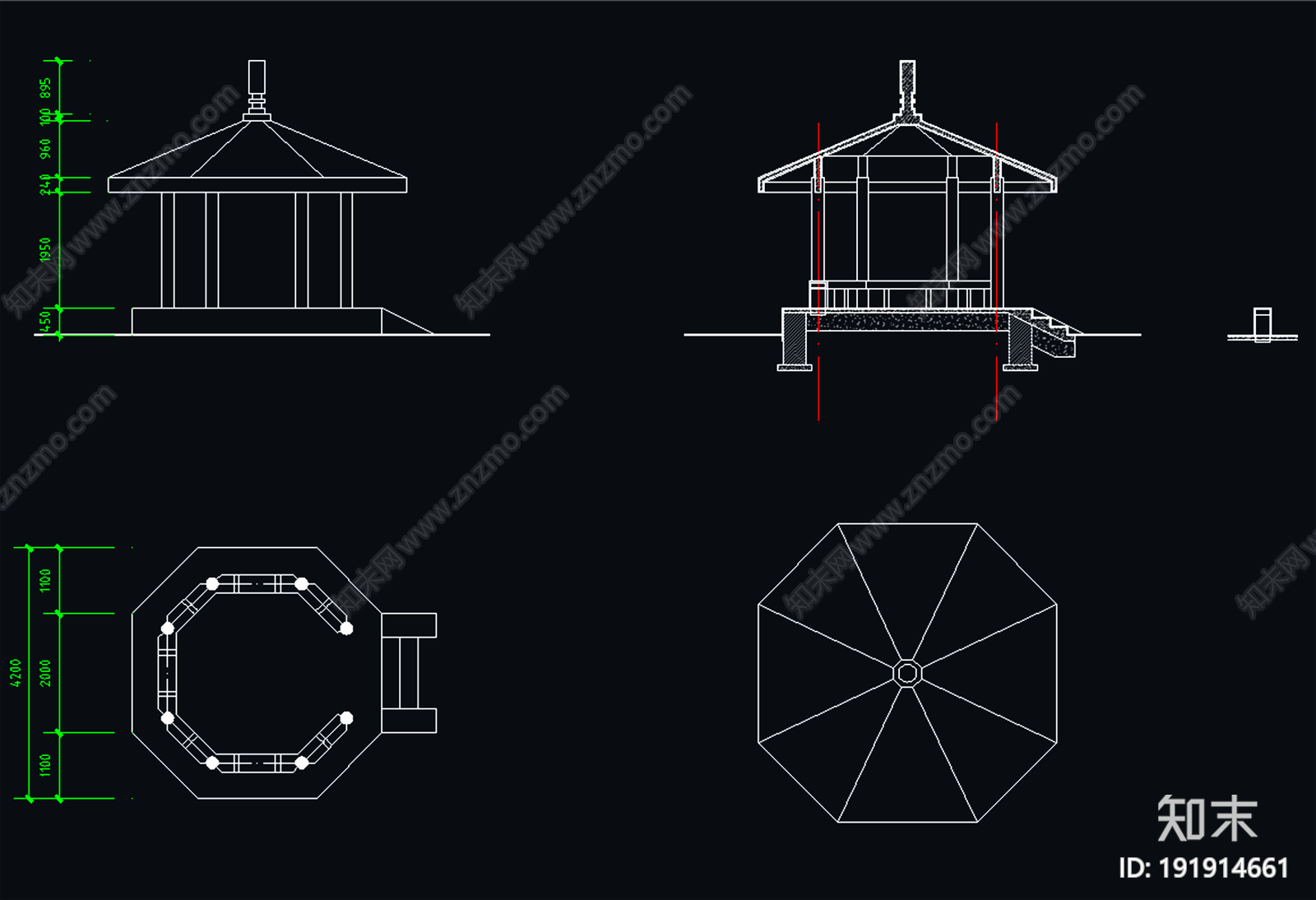 亭子CAD图纸