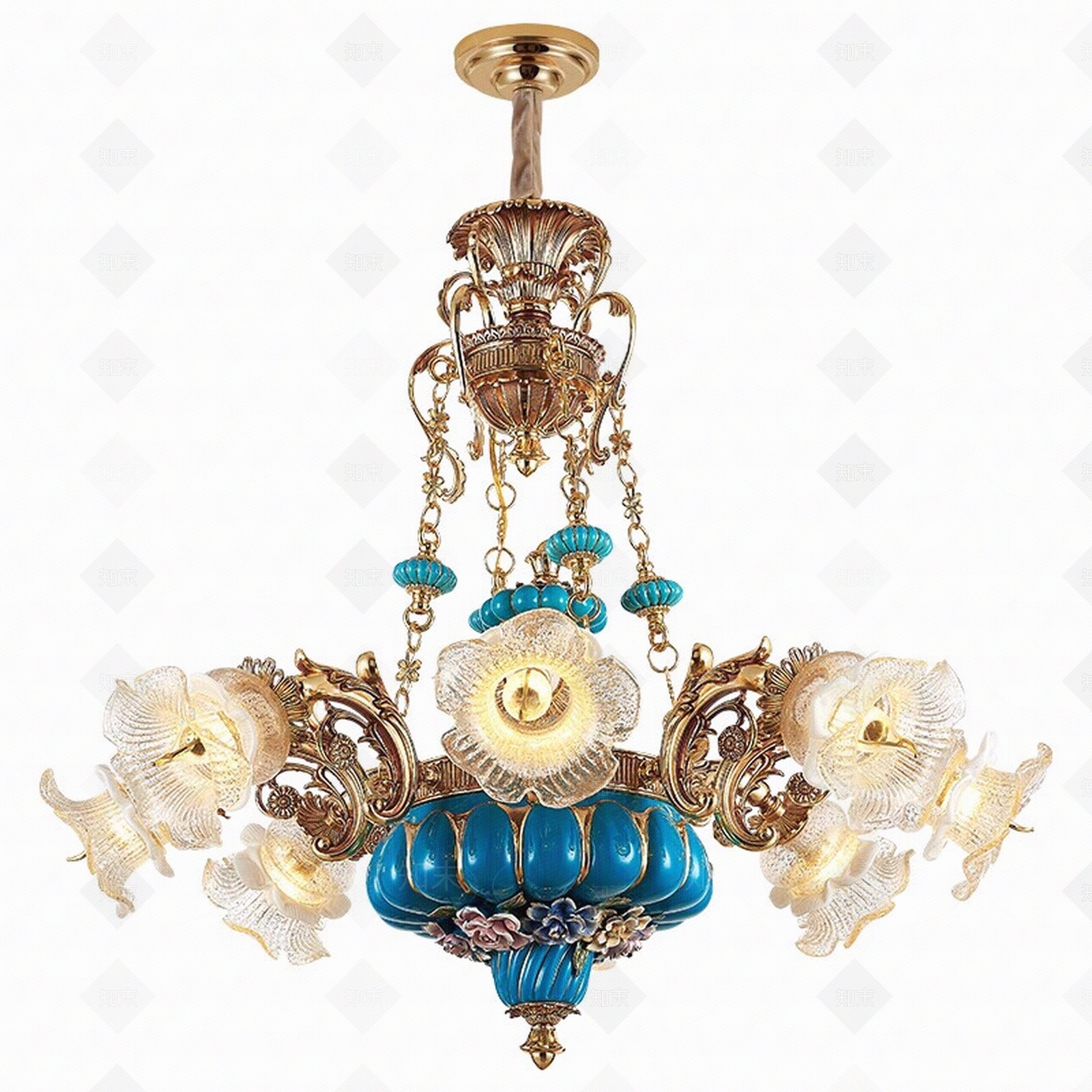 韩式吊灯贴图下载【ID:291962135】