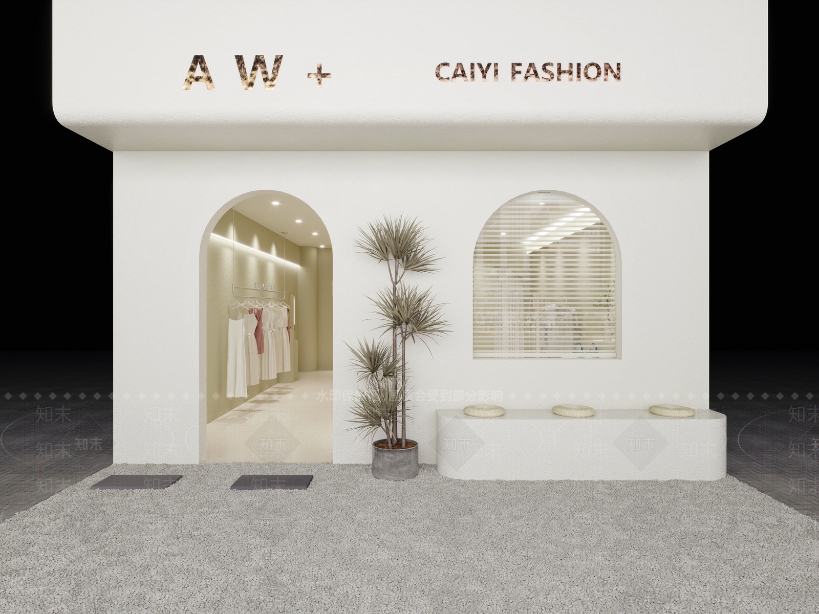 北欧服装店门头3D模型下载【ID:991984528】