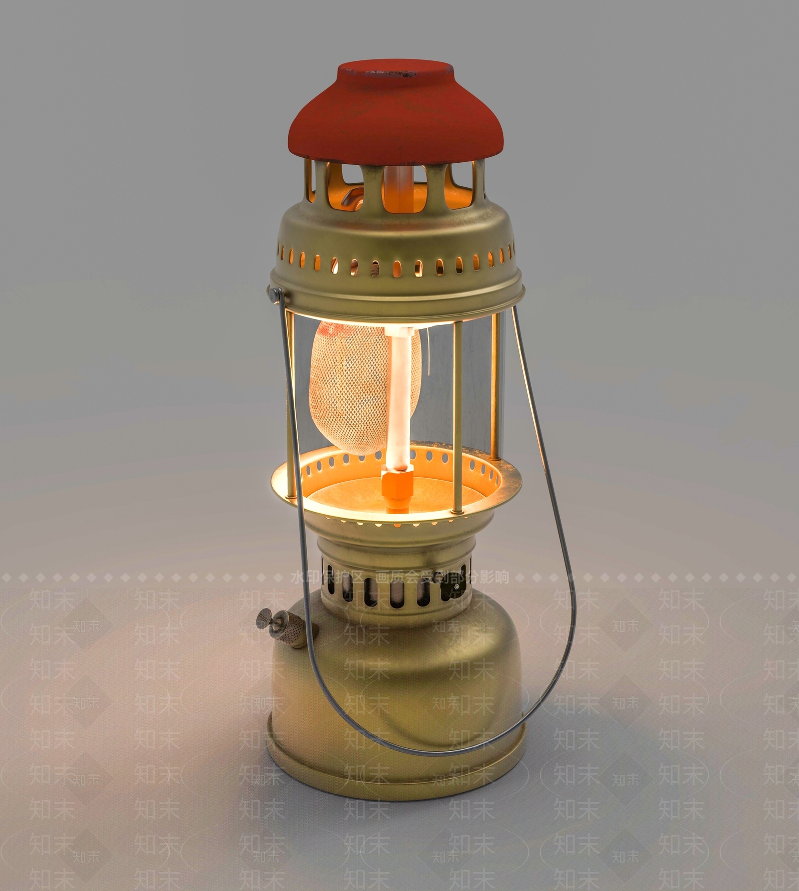 工业风煤油灯3D模型下载【ID:492032315】