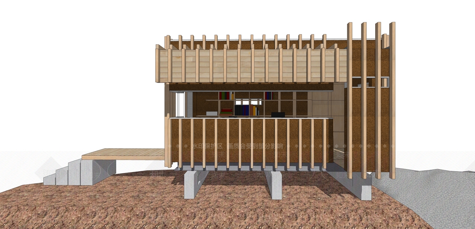 现代小卖部SU模型下载【ID:892072306】