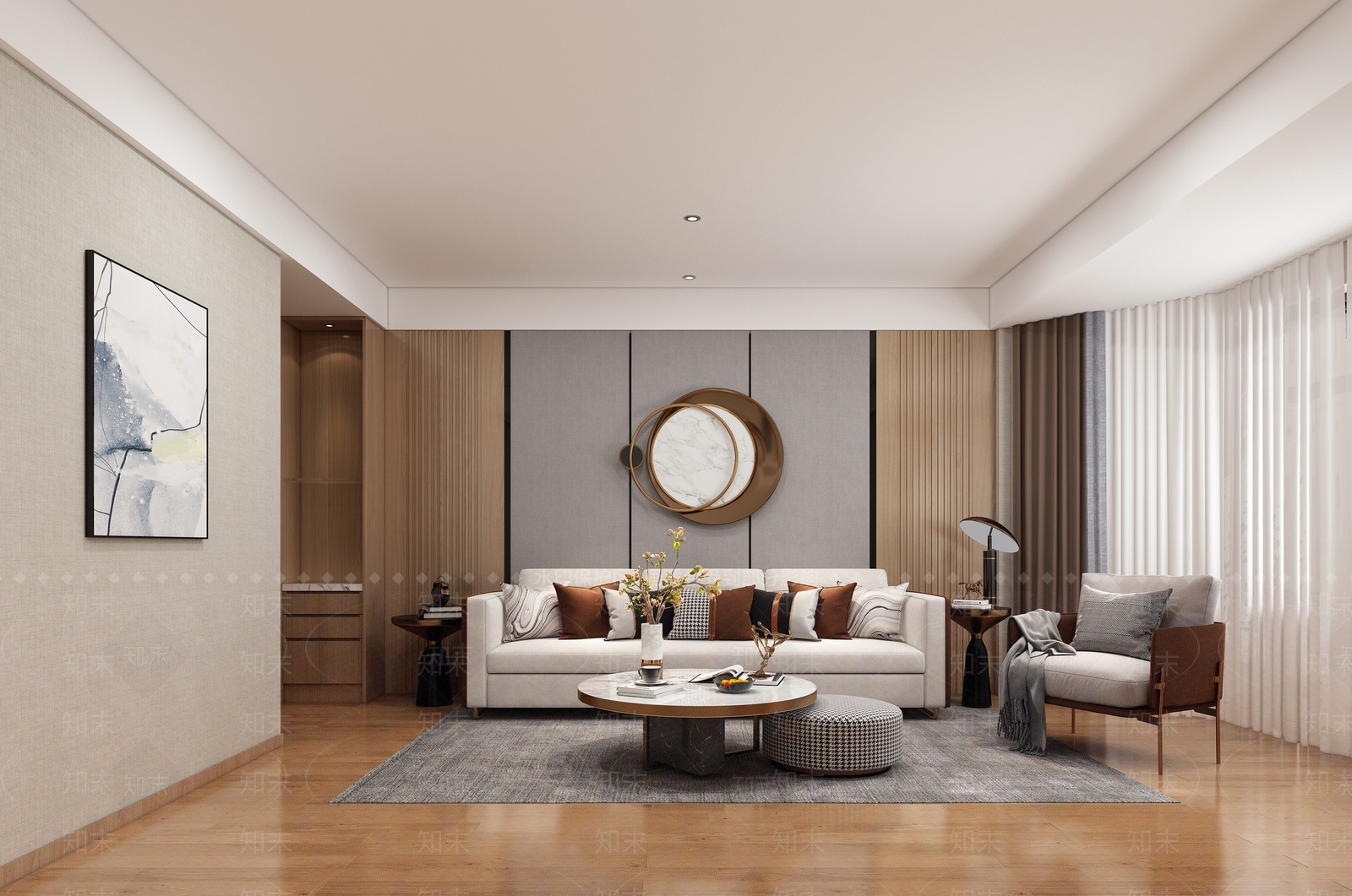 现代酒店客房套间3D模型下载【ID:492089684】