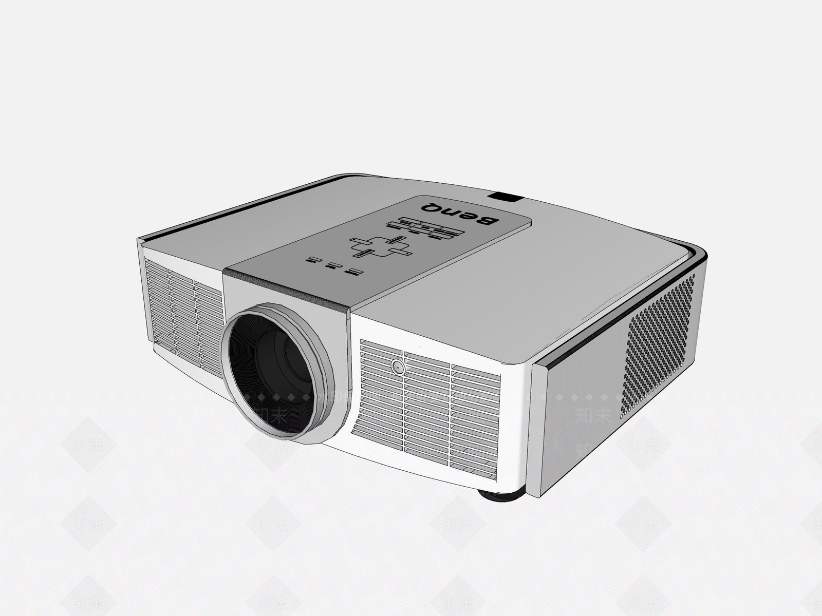 现代投影仪SU模型下载【ID:892120677】