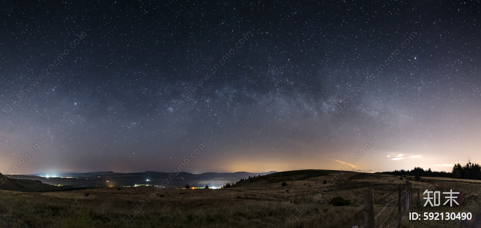 户外星空夜景图贴图下载【ID:592130490】