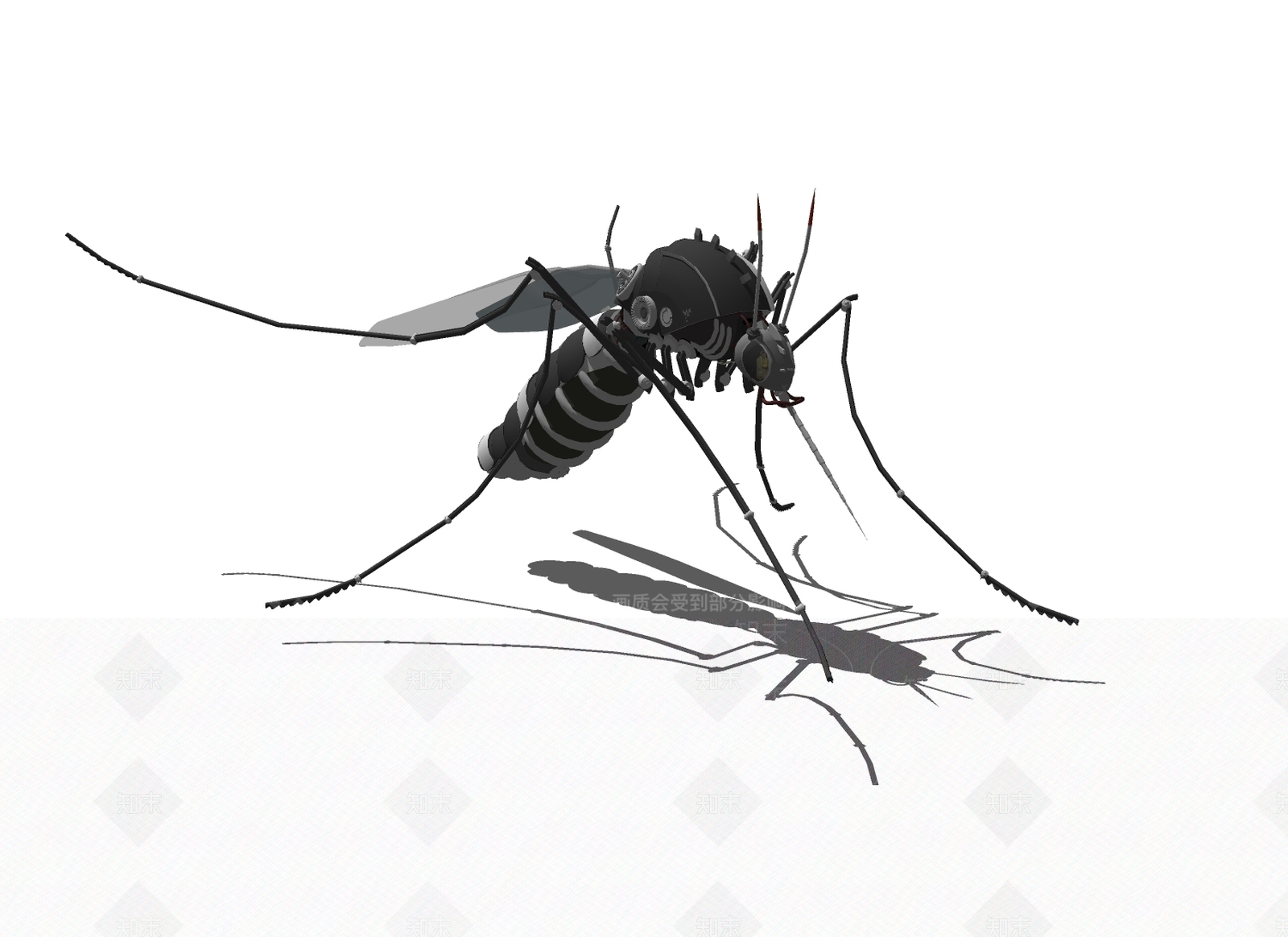 现代蚊子SU模型下载【ID:792169495】