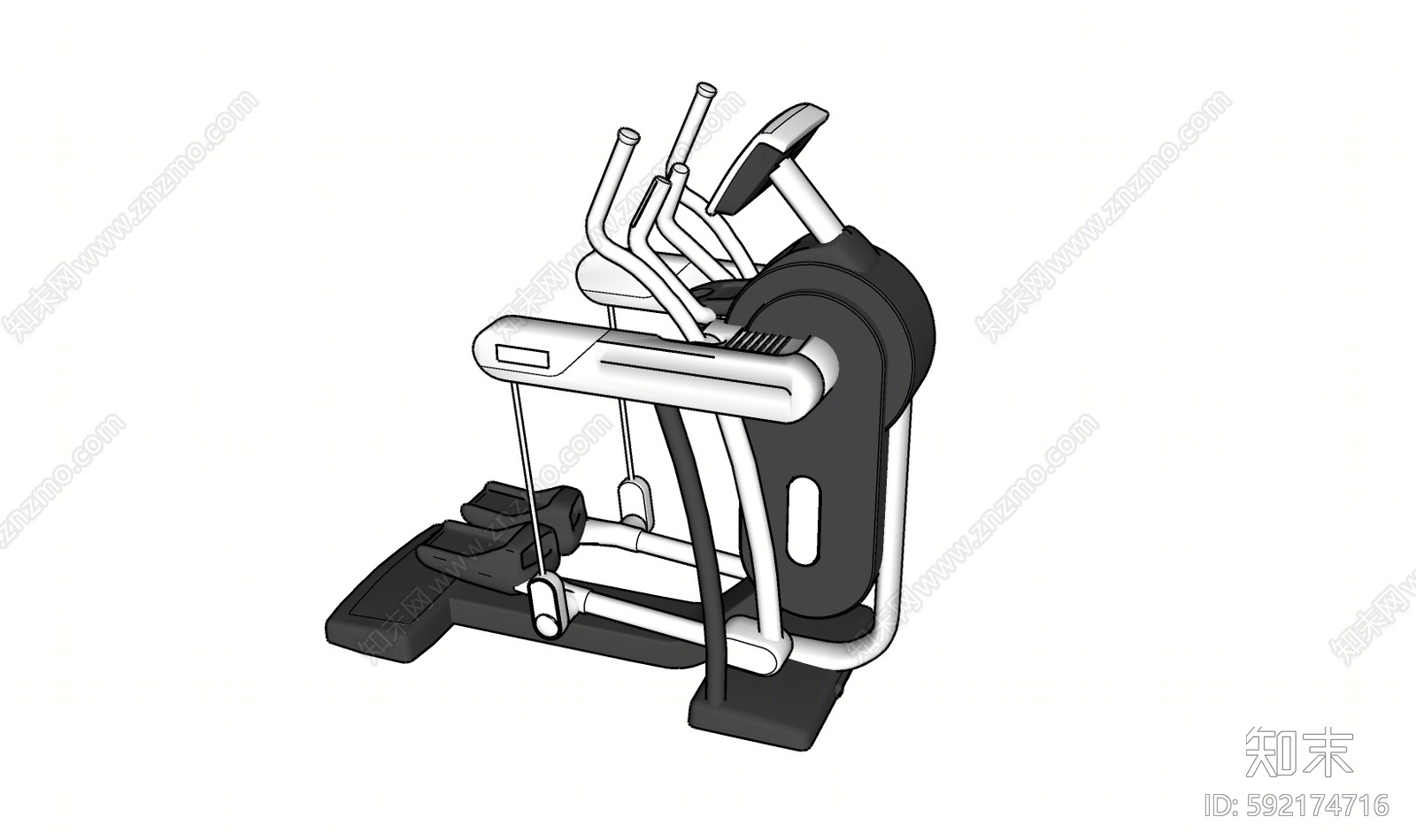 现代健身器材SU模型下载【ID:592174716】