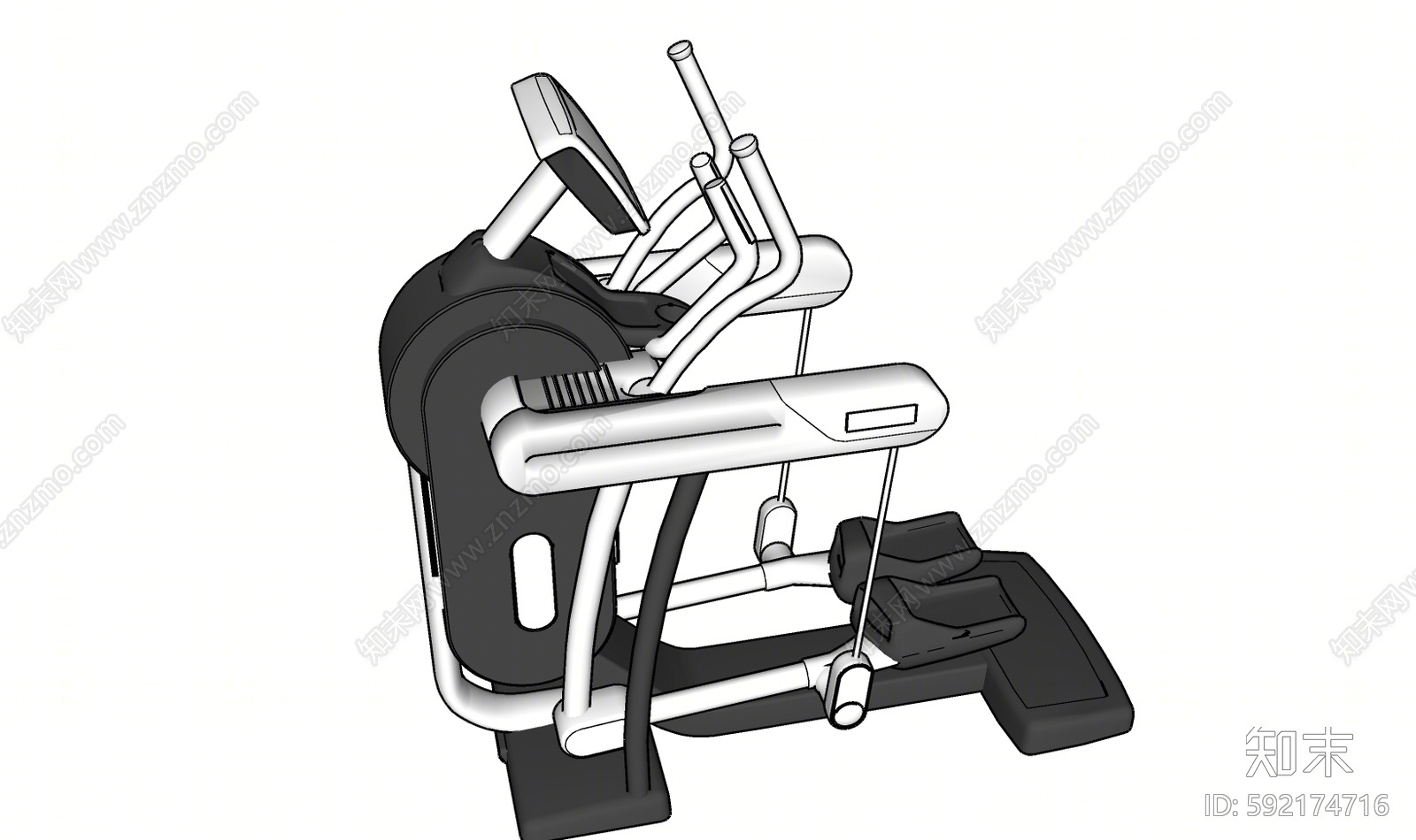 现代健身器材SU模型下载【ID:592174716】