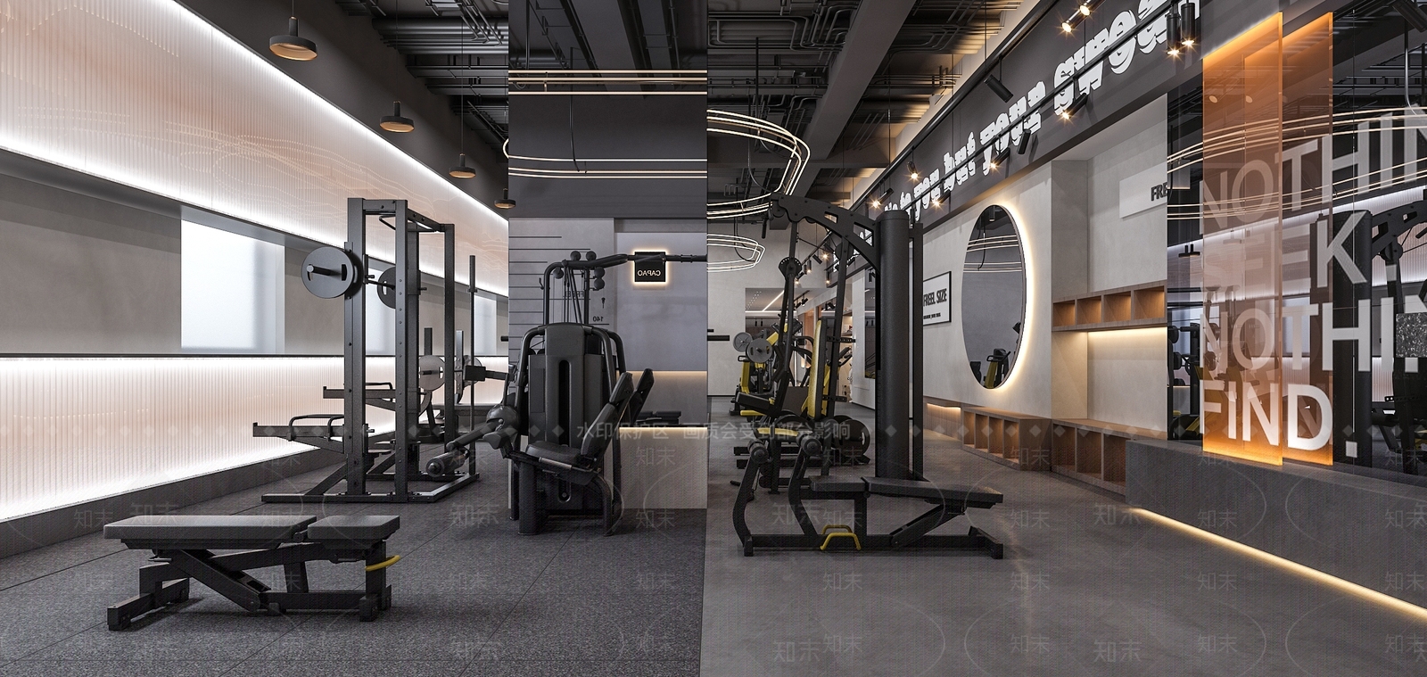 现代健身房3D模型下载【ID:392190709】