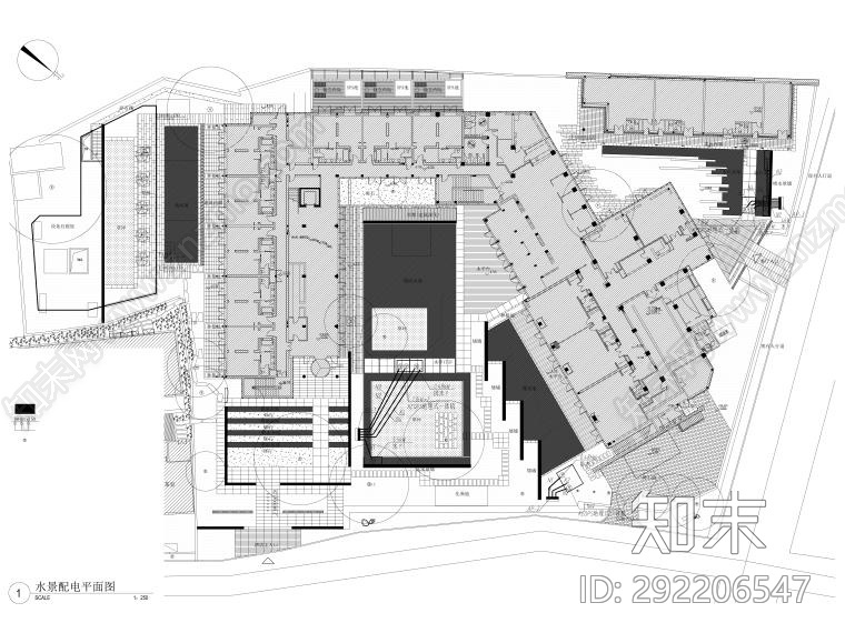 现代度假酒店园建cad施工图下载【ID:292206547】