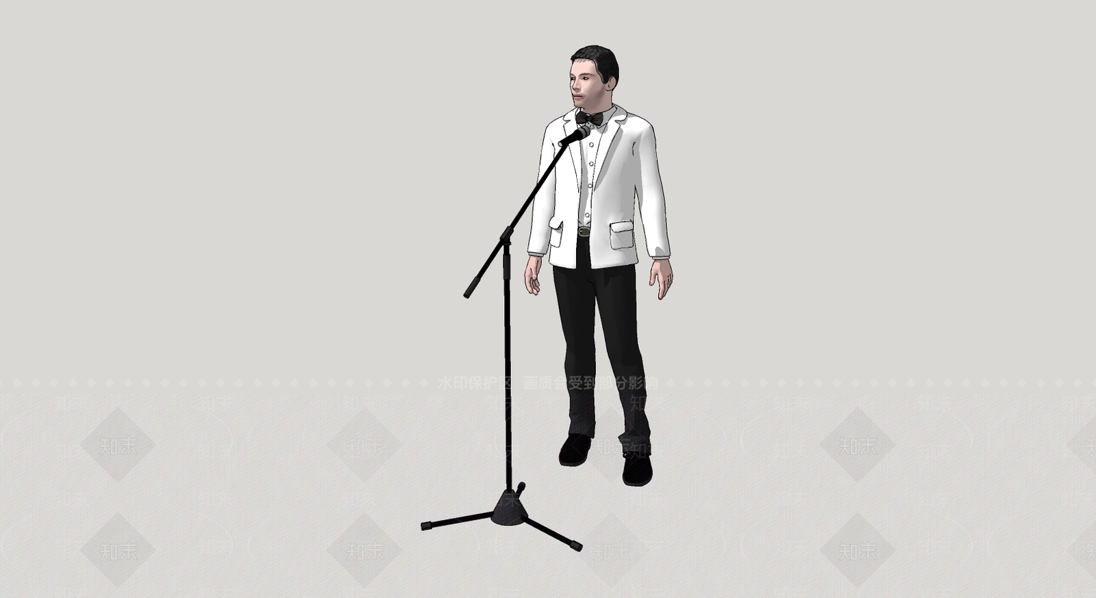 现代男人SU模型下载【ID:192268667】
