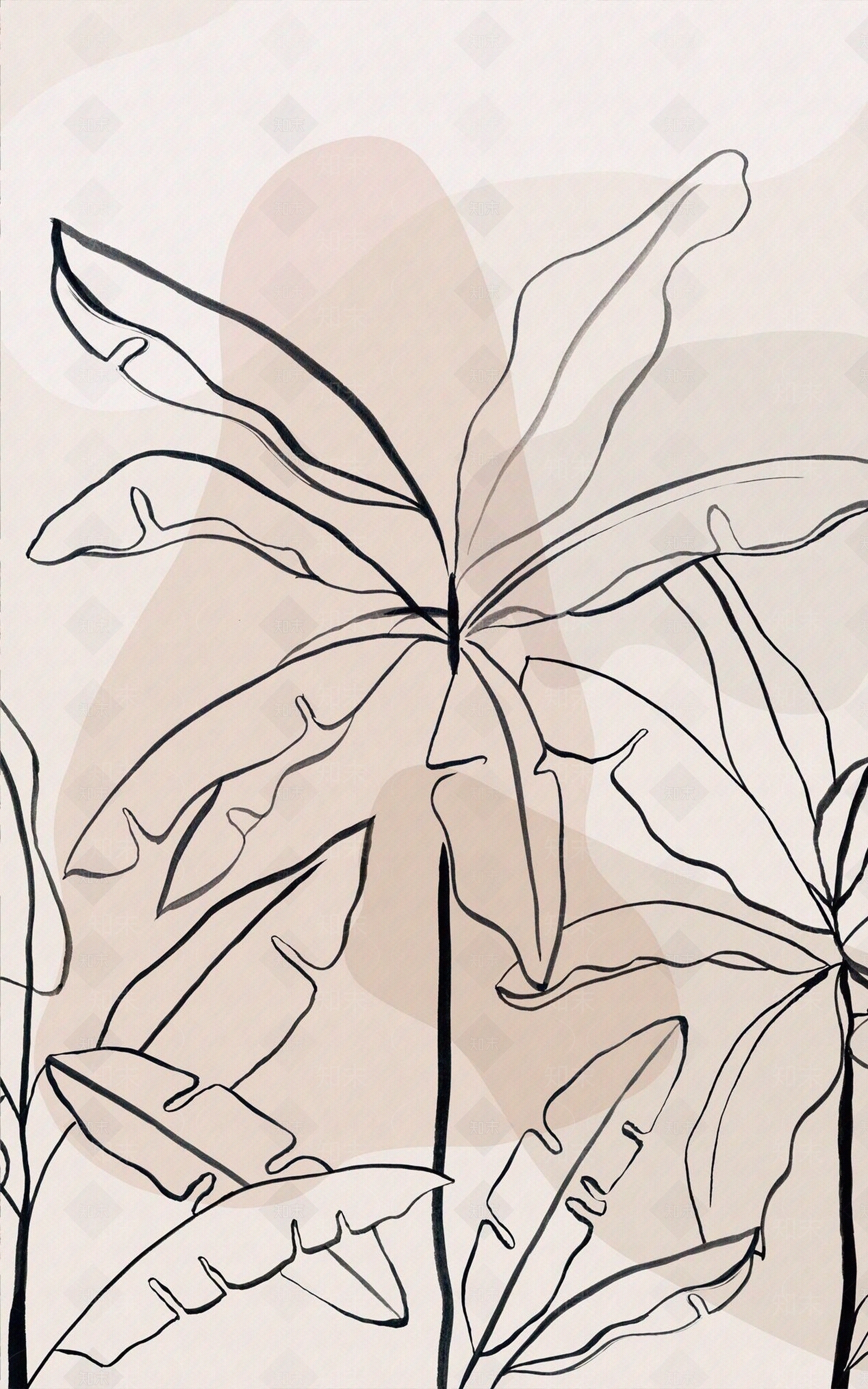 北欧风格壁纸贴图下载【ID:792283574】