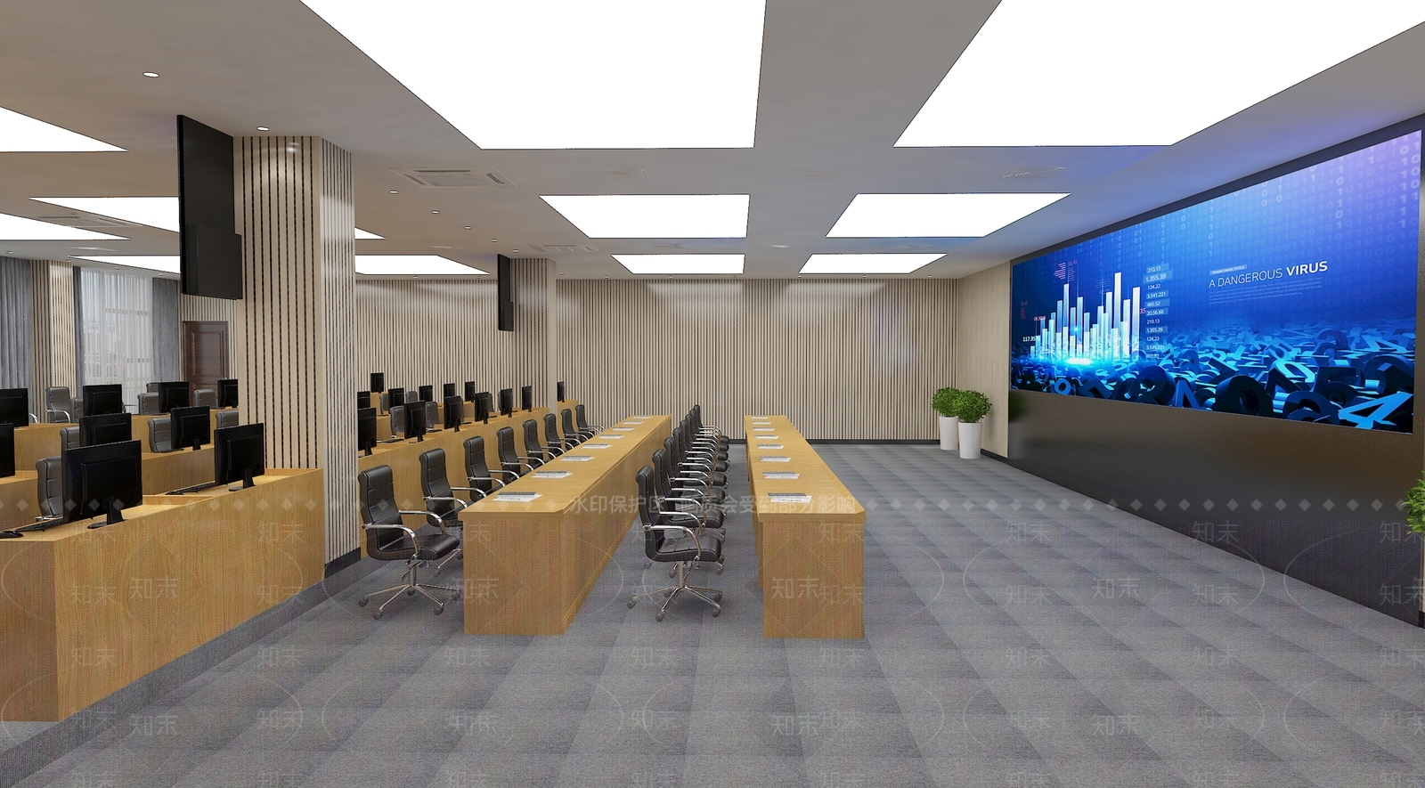 现代会议室3D模型下载【ID:792287825】