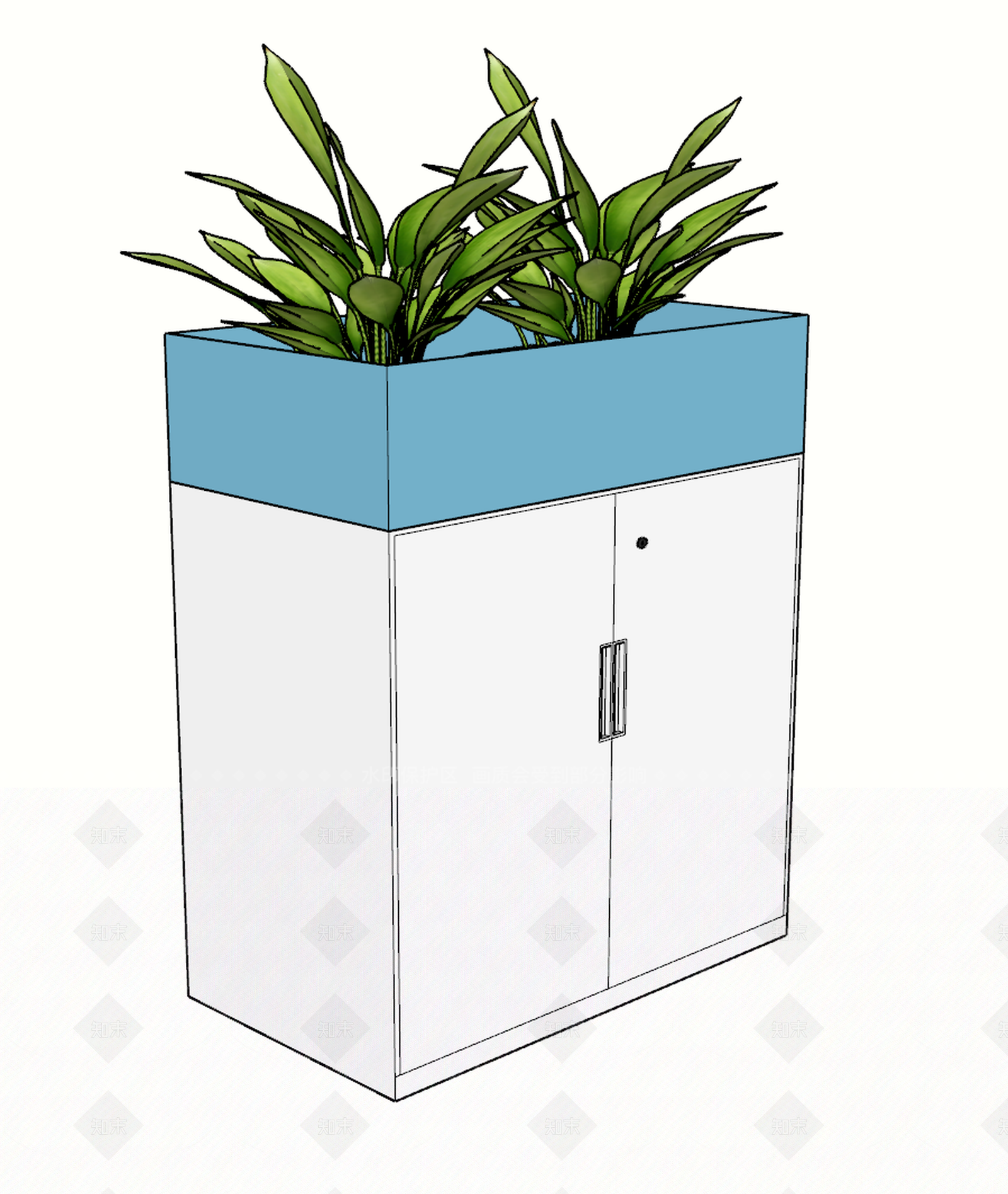 现代文件柜SU模型下载【ID:292288619】